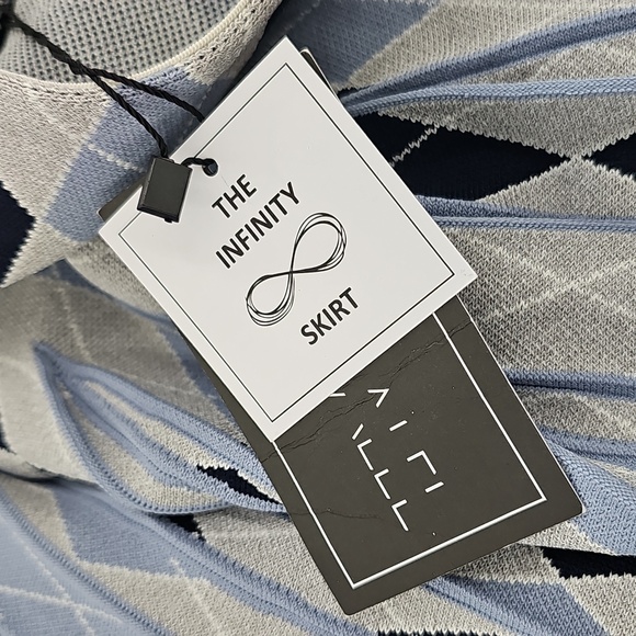 Apparallel Infinity Argyle Plaid Skirt Medium New - Picture 7 of 9